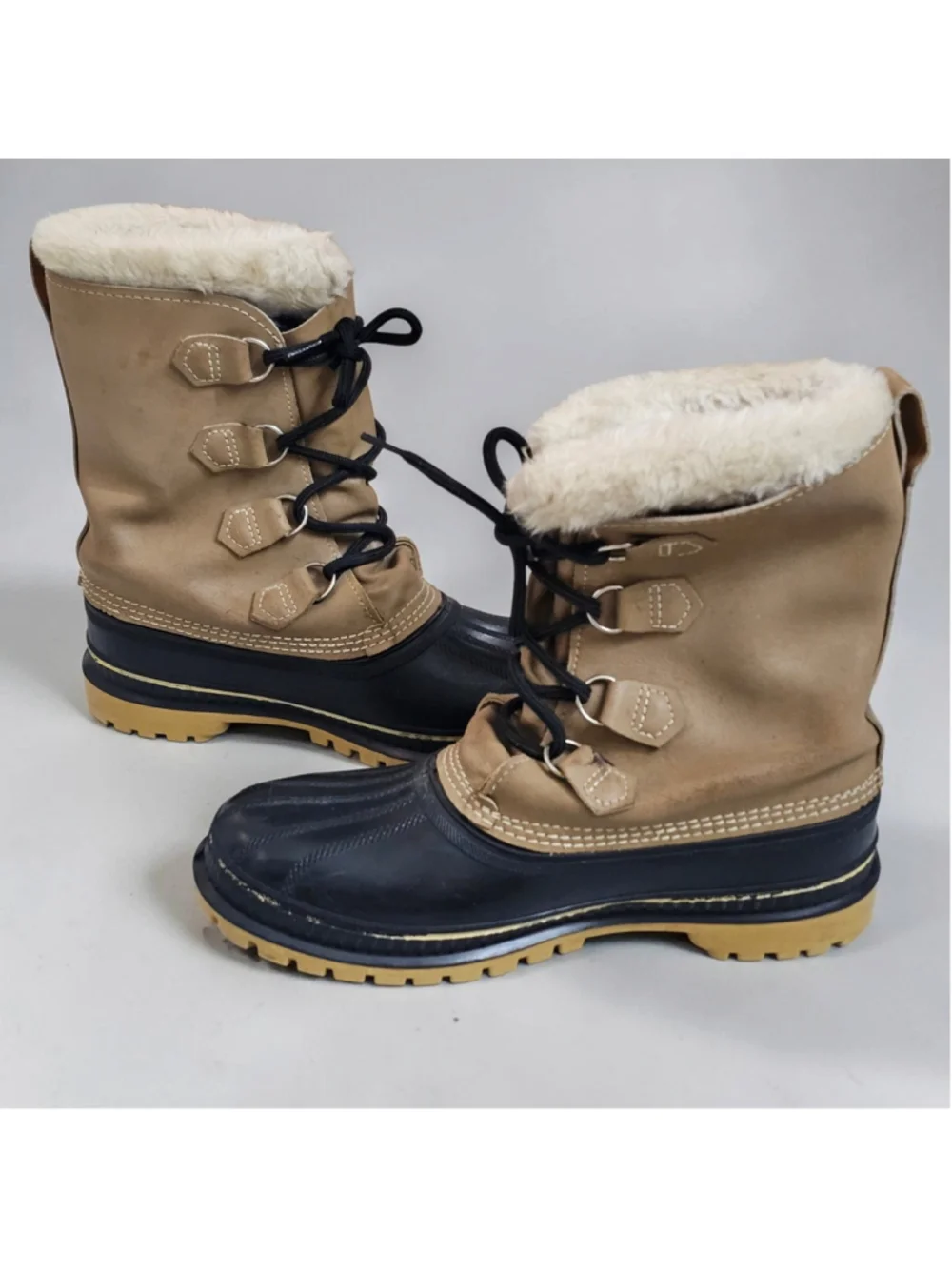 Vintage Sorel Scout Mens 9 Waterproof Snow Boots Wool Lined Made Canada